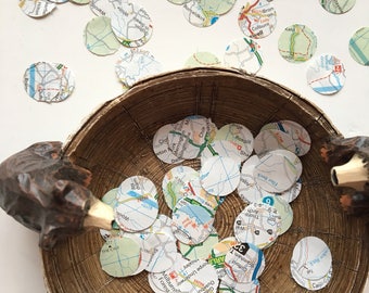 UK map circle confetti, Choose from 100, 200 or 500 Pieces