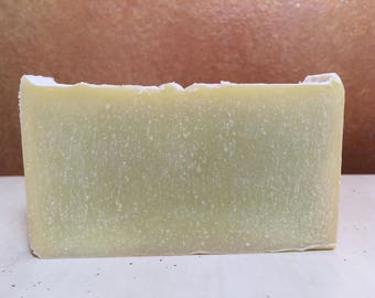 Olive, Coconut Oil and Lemongrass Oatmeal Soap