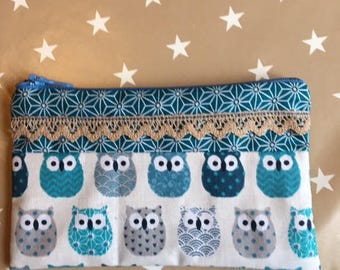 Blue OWL pouch