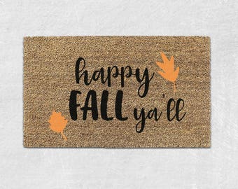 Fall Door Mat - Thanksgiving Door Mat - Fall Doormat - Cute Doormat - Welcome Mat - Outdoor Welcome Mat - Front Door Mat - 059