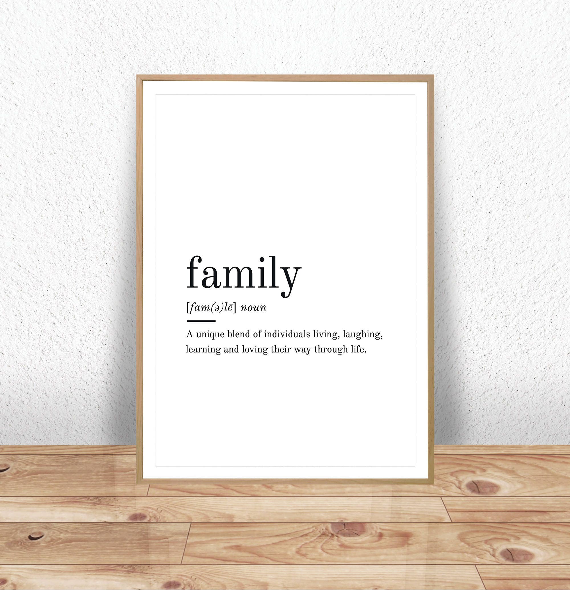 family definition printable wall art family print family