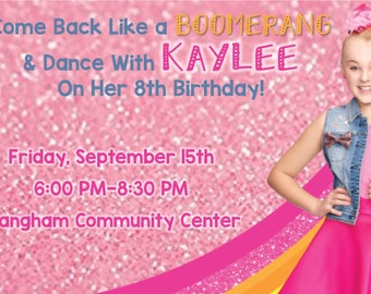 JoJo Siwa Birthday Invitation