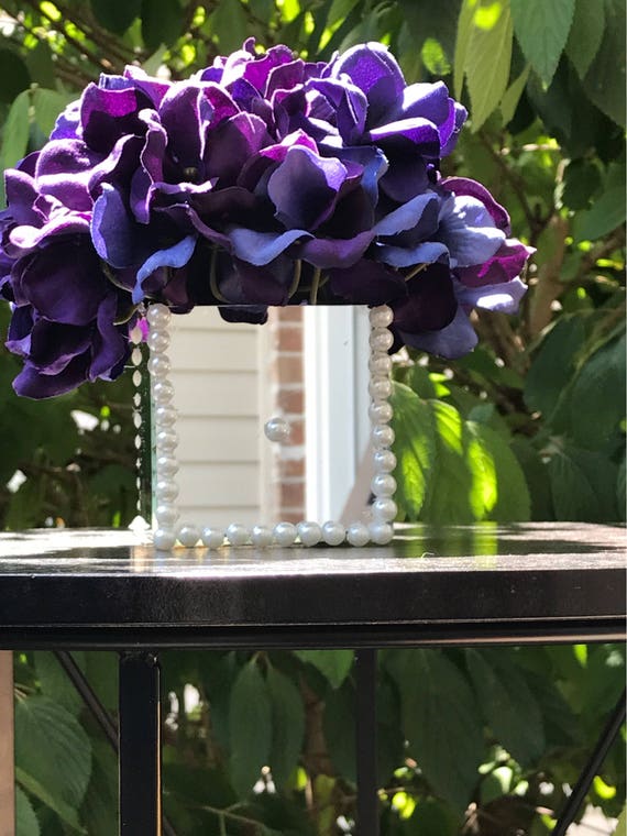 Purple floral arrangement