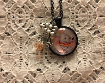 Dumbo Charm Necklace/Dumbo Charm Pendant/Dumbo Jewelry/Dumbo Necklace/Dumbo Pendant/Disney Jewelry/Disney Necklace/Dumbo