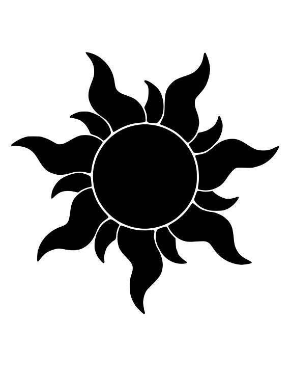 Tangled Sun .svg file for Cricut or silhouette