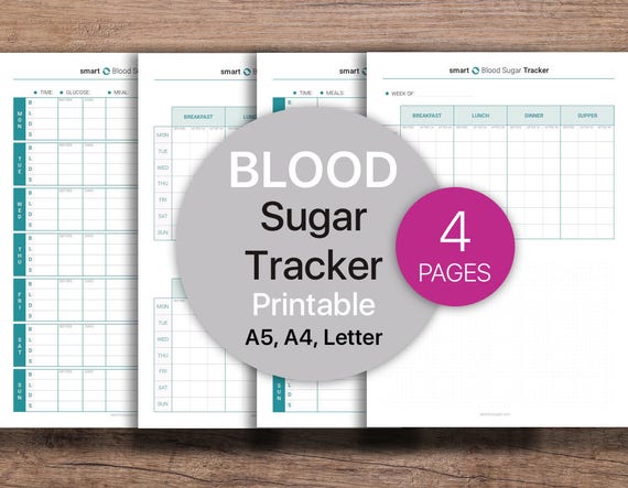 Blood Sugar Tracker Blood Glucose Log Health Planner