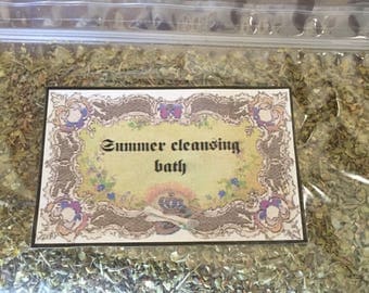 Summer cleansing bath mix ~ Wicca ~ Witchcraft ~ Pagan.