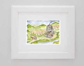 The Weasley Burrow from Harry Potter PRINT
