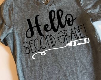 Hello 2nd Grade SVG, PDF, PNG, Dxf Design
