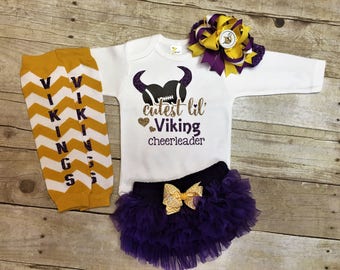Minnesota Vikings, Vikings Football Outfits, Girls Viking Outfit, GIrls Football Outfit, Minnesota Vikings Baby, Vikings Football, Vikings