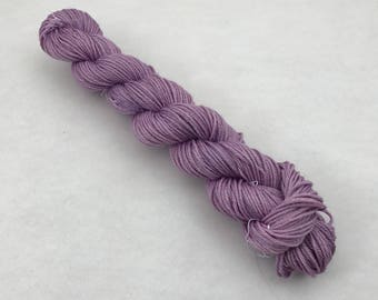 Hand Dyed DK Weight 75/25 Superwash Merino and Silk Yarn - 115 yards - Lavender