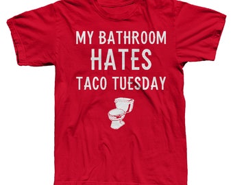 bathroom wall tee shirts