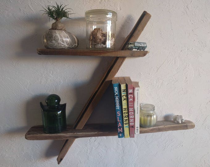 Driftwood shelf