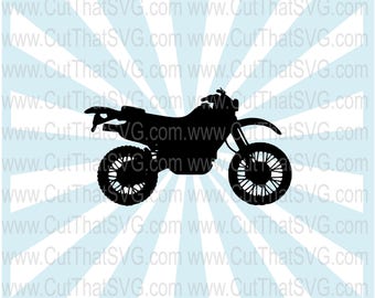 Motocross Bike SVG DXF ClipArt
