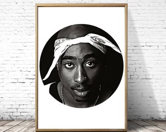 2Pac Poster Tupac Amaru Shakur Gangsta Rap Posters Rap