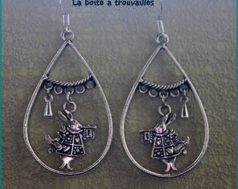 Earrings "White Rabbit"