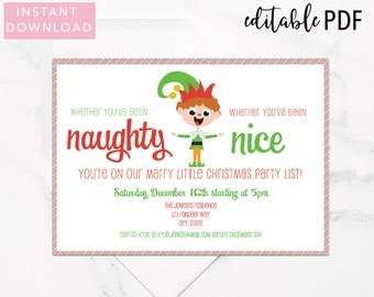 Naughty Or Nice Party Invitations 8