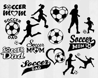 Soccer SVG Bundle, Soccer clipart, Soccer cut files, soccer svg files for silhouette, files for cricut, svg, dxf, eps, cuttable design