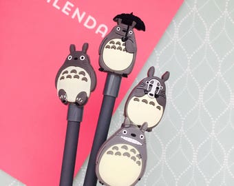 4 my neighbor totoro pens/ kawaii pens: japanese cartoon pens