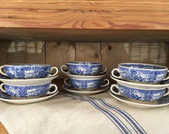 Vintage Villeroy & Boch "Burgenland" soup bowls - Set of 6