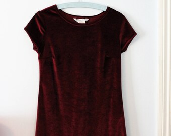 Vintage Red Velvet Dress