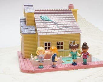 Polly pocket vintage, school house, polly pocket, vintage toy, 90s toy, polly pocket school house