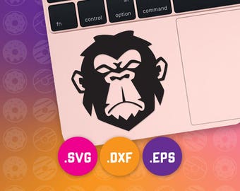 monkey eps, monkey vector, monkey cricut, monkey svg, monkey dxf, monkey cut file, jungle dxf, jungle cut file, ape svg, jungle svg, ape dxf