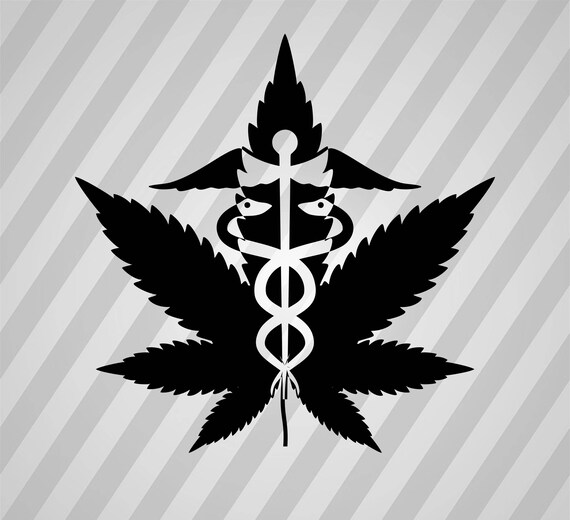 Download Medical Marijuana - Svg Dxf Eps Silhouette Rld Rdworks Pdf ...