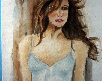 a beautiful modern young woman sensual