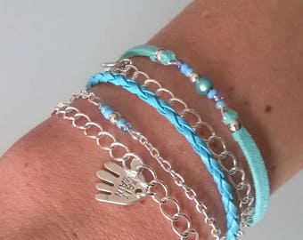 "Flowing" MULTISTRAND bracelet