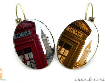 London in sepia: God save the Queen Collection earrings