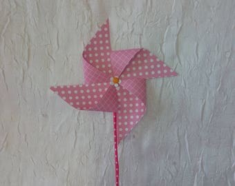 Pinwheels for buffet table decoration.
