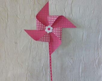 Pinwheels for buffet table decoration.