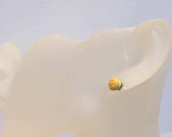 These Burger Stud Earrings resin