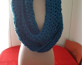 Bulky Turquoise Infinity Scarf