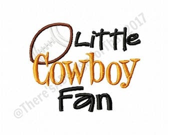 Football embroidery design, cowboy embroidery design, little cowboy fan football applique design, football applique design