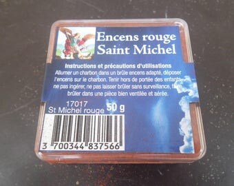 Box red Saint Michel 50gr incense powder
