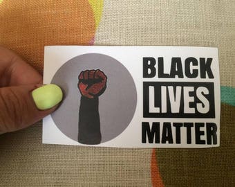BLM Black Power Black Lives Matter Sticker or Magnet