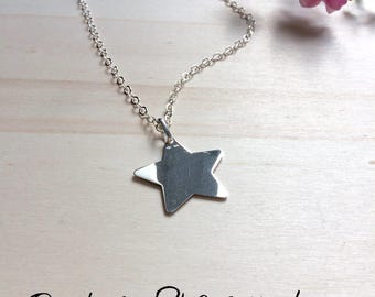 Flush shot medal Sterling Silver Star