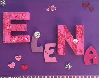 Original frame for little girl's room decor