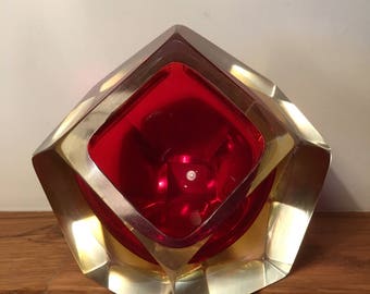 Midcentury Sommerso Murano glassware