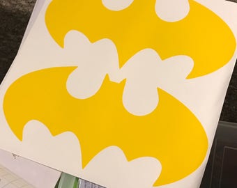 Batman 12" wide by 6" high decal, Batman decal, batman Vinyl Decal, Custom Vinyl, batman sticker, batman decal, batman vinyl
