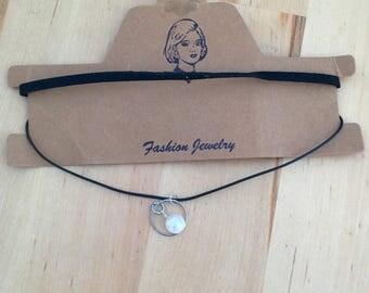 White Freshwater Pearl on Necklace