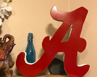 Alabama Crimson Tide, Alabama Crimson Tide decor, Alabama Crimson Tide 3D Logo, Alabama Metal Sign, Alabama Metal Art, Wall Art, Metal Art