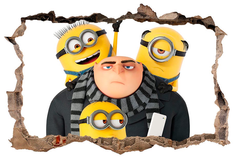 Gru 3D Wall Decal Sticker Vinyl Decor Mural