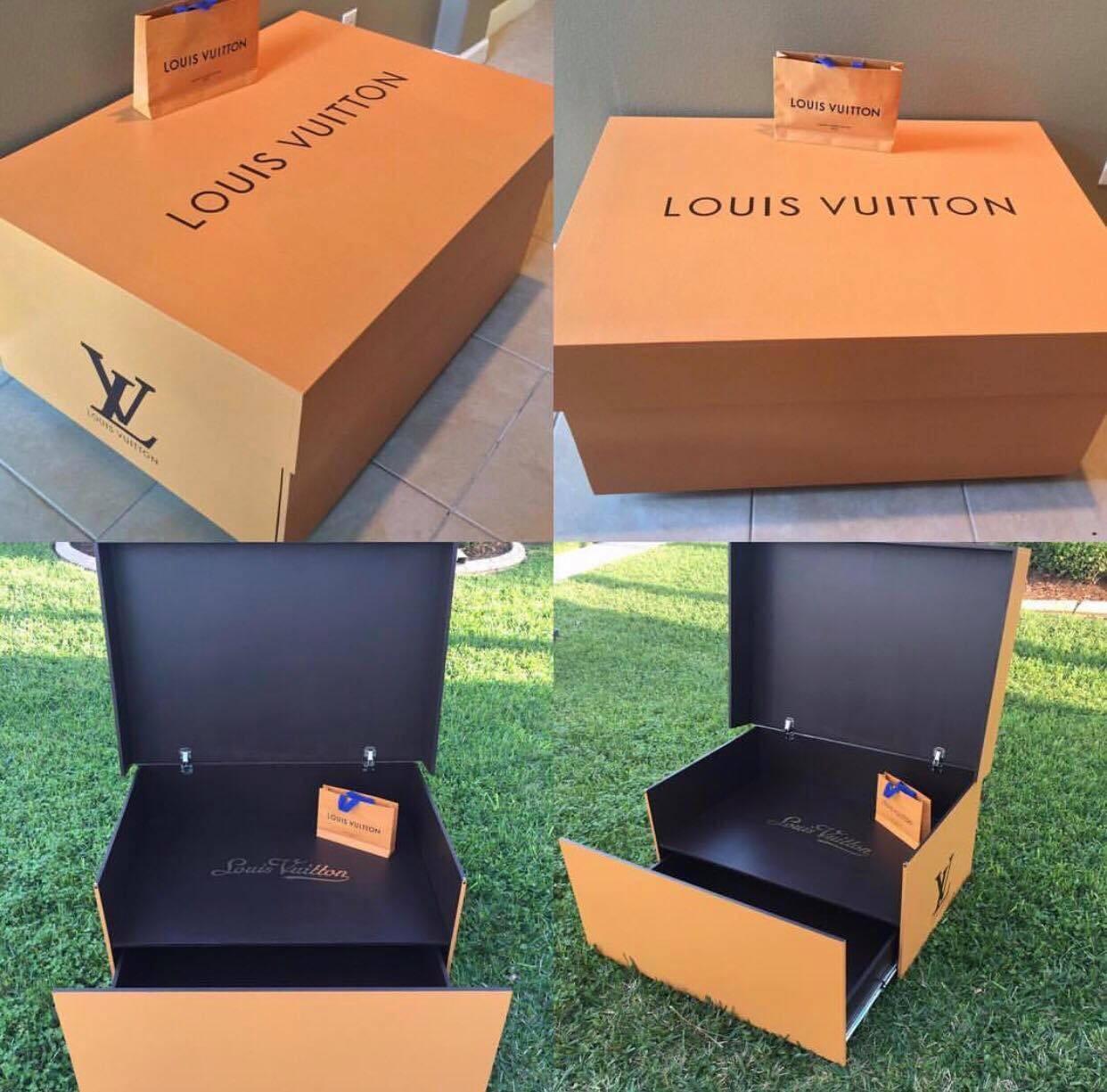 Giant Shoe Storage Box LV Imperial Saffron READY