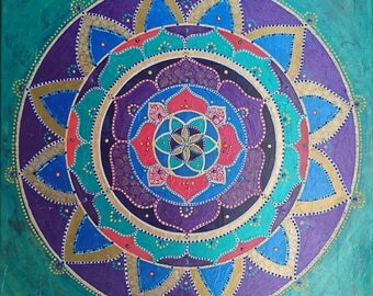 Mandala painting | Etsy