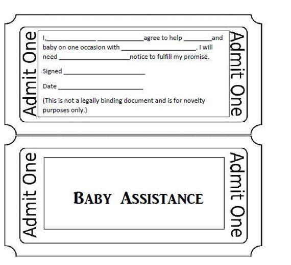 Baby Assistance Ticket