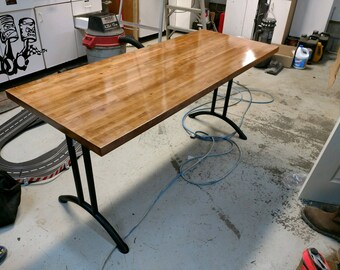 Butcher block table | Etsy