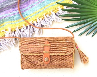 rectangle rattan bag